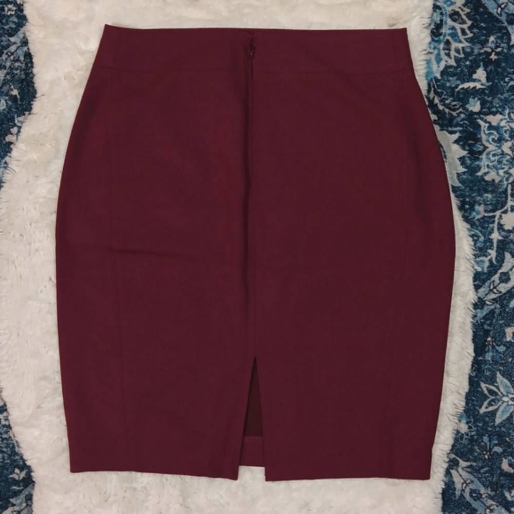 New Loft curvy fit stretch knit pencil skirt womens sz 8 - Picture 4 of 8
